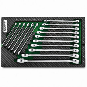 16PCS 15° Offset Super-Torque Combination Wrench Set